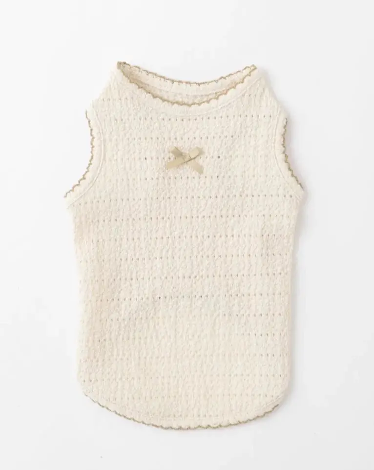 Sleeveless Bow Top For Dogs 1