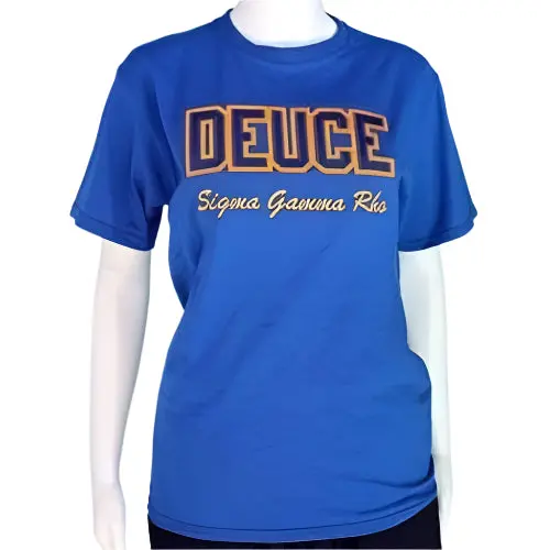 Sigma Gamma Rho Blue Word Tee 1