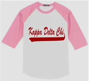 Kappa Delta Chi Vinyl Baseball Tee - Discontinued 1