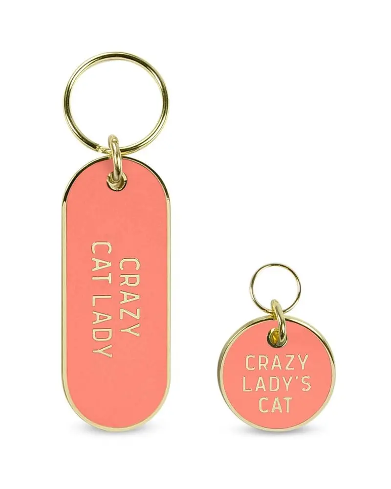Crazy Cat Lady Keychain & Cat Tag Set (Final Sale) 1