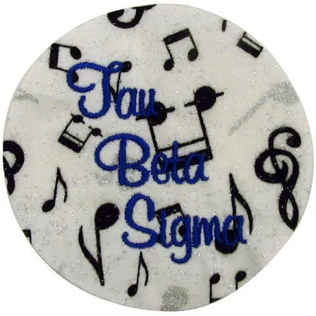 Tau Beta Sigma Full Name Embroidered Button 1