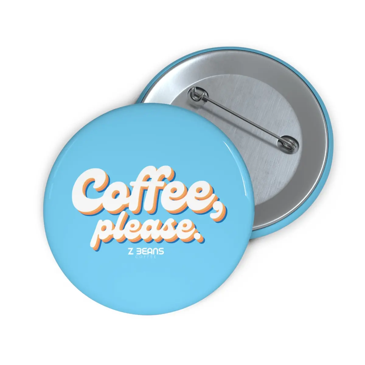 Coffee, Please Retro Pin Button 2