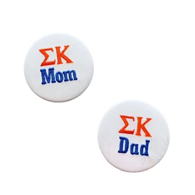 Sigma Kappa Mom/Dad Embroidered Button 1