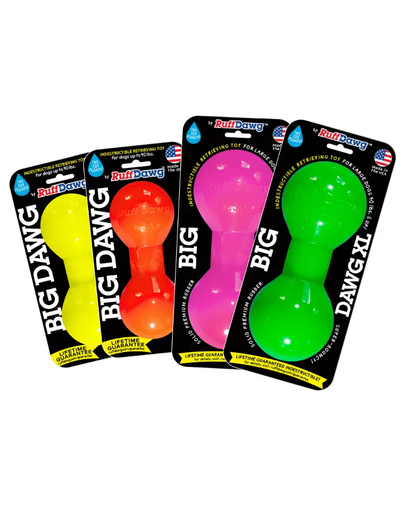 Bar-Bell Rubber Dog Toy(Guaranteed Tough)(Made In The Usa) 5