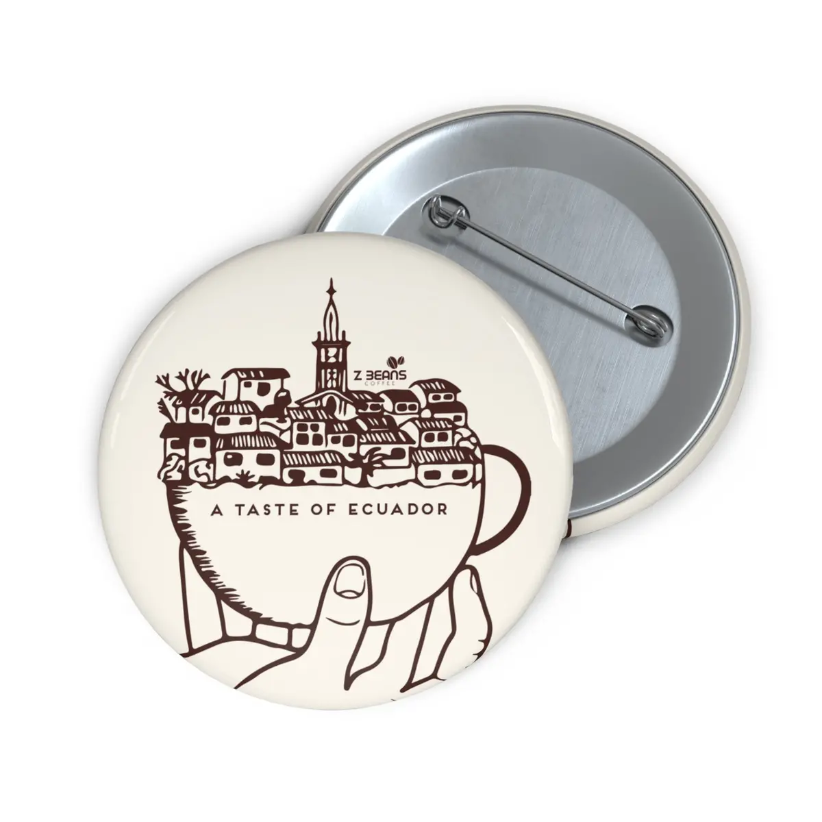 Taste Of Ecuador Pin Back Button 2
