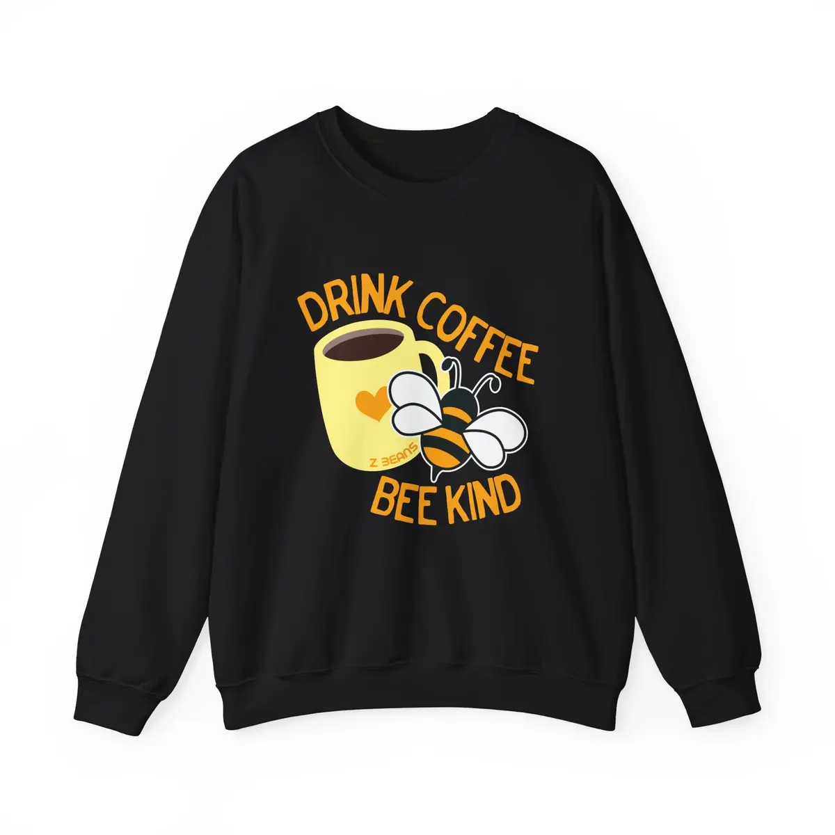 Drink Coffee, Bee Kind Crewneck Sweatshirt 2