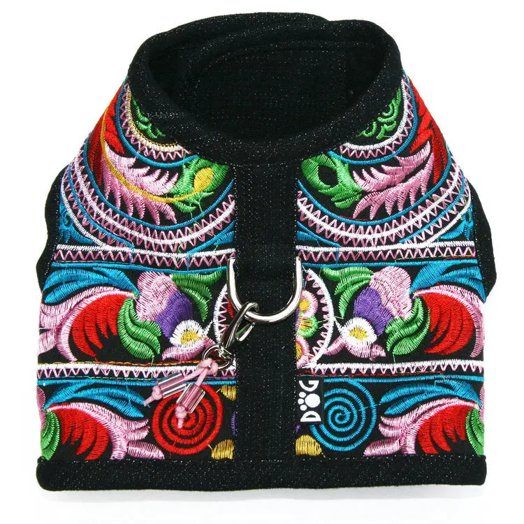 Dog In The Closet | Lanna Embroidered Harness Vest 1