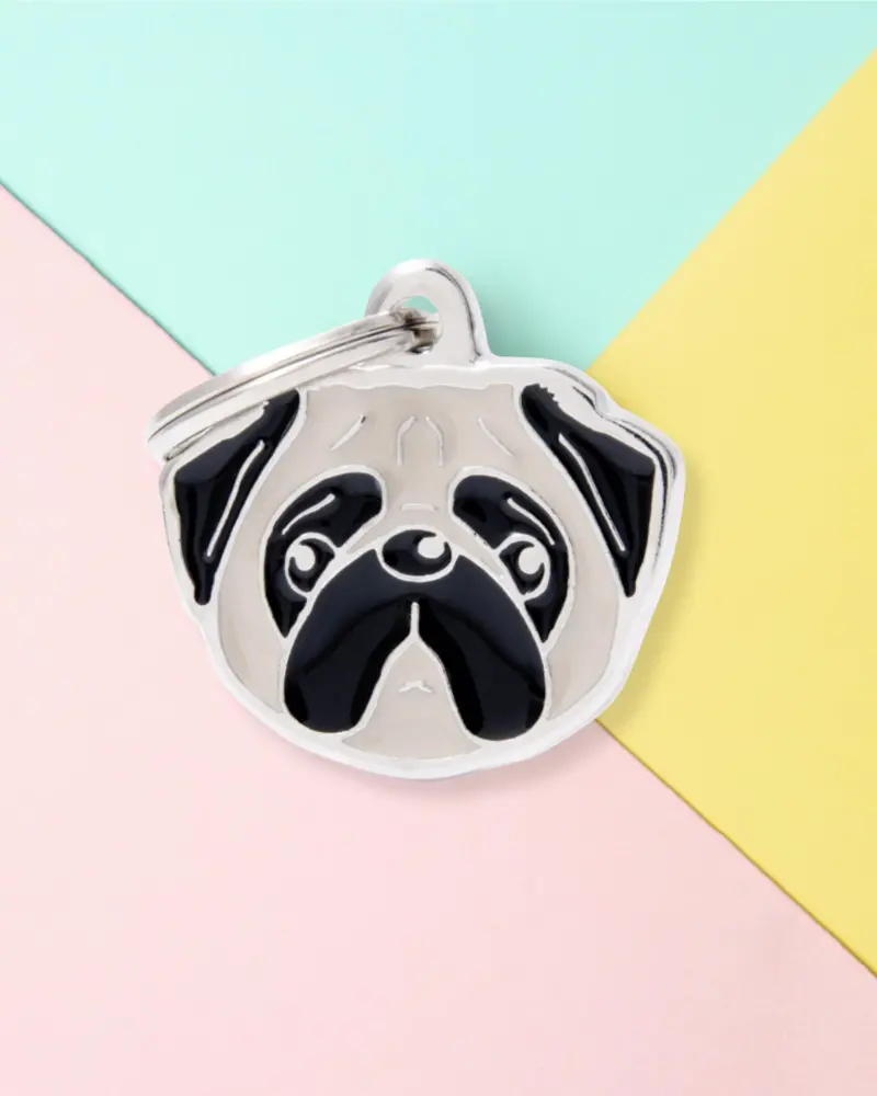 For The Love Of A Pug Custom Pet Id Tag 1