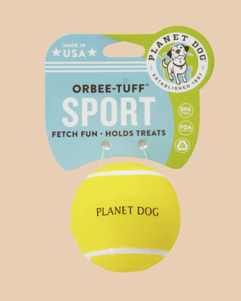 Tennis Ball Treat-Dispensing Dog Toy (Made In The Usa) 1
