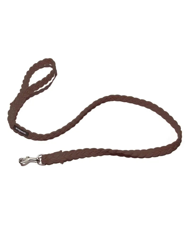 Braided Fisherman Dog Leash In Brown (Made In The Usa) 1