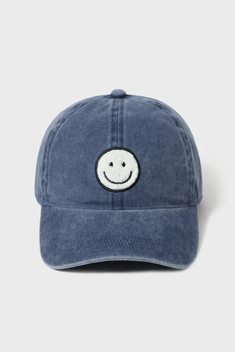 Smiley Face Chenille Hat 1