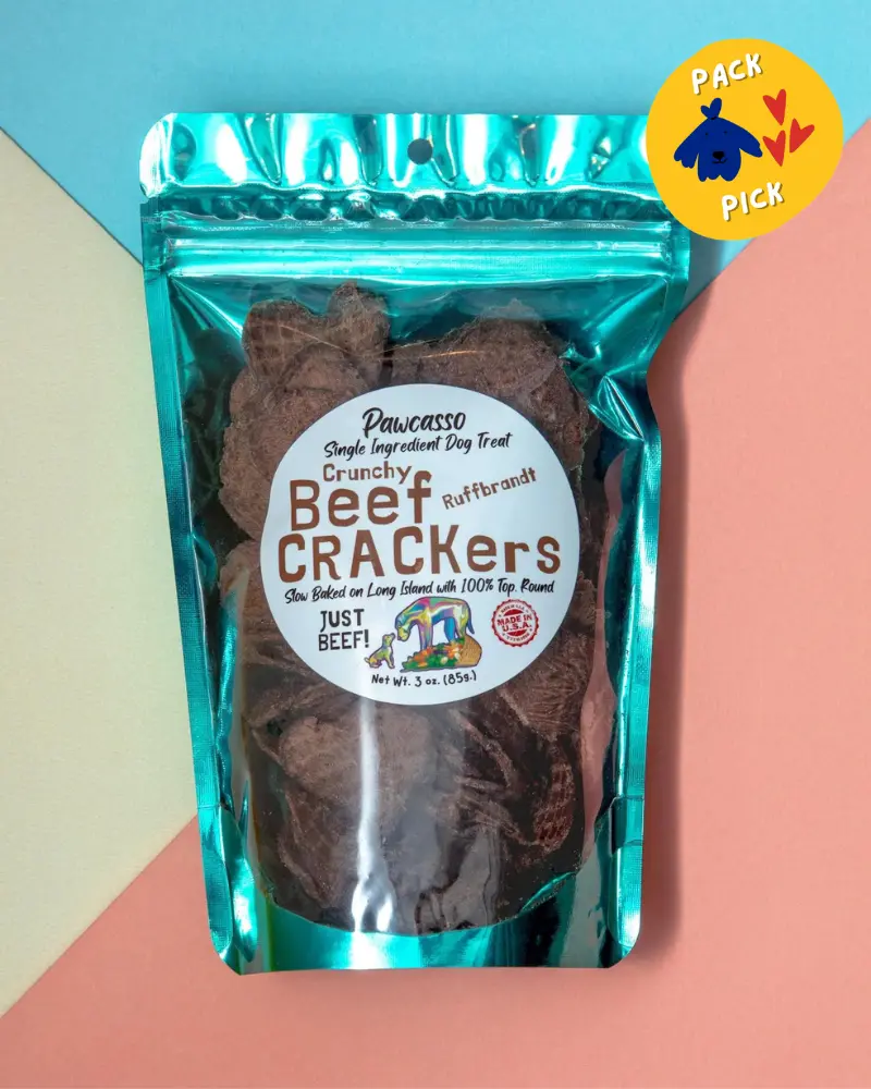 Crunchy Beef Crackers Dog Treats (Made In The Usa) 1