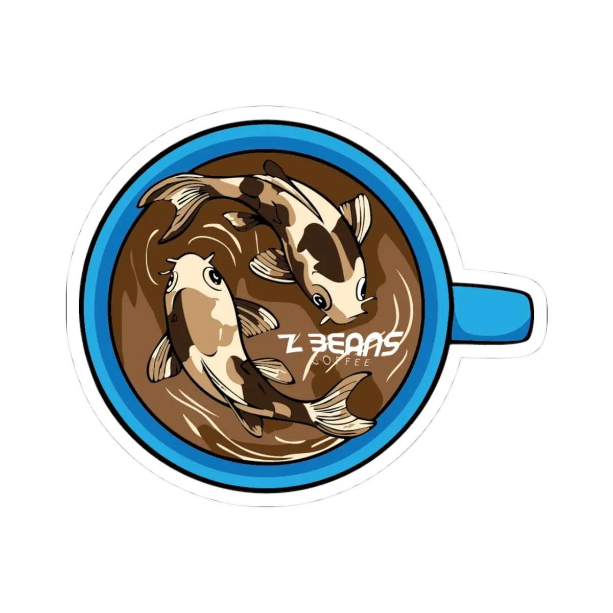 Cup Of "Koi-Ffee" Sticker 4