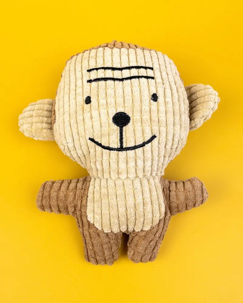 Small Squeaky Corn Fleece Plush Dog Toy 1