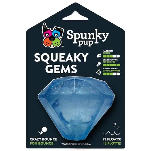Spunky Pup | Squeaky Gems Diamond Toy 1