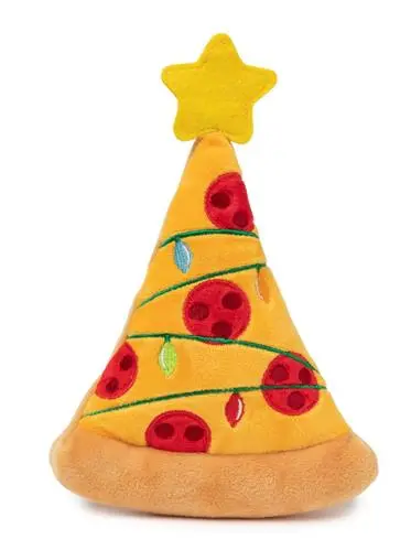 Pizzamas Tree Squeaky Plush Dog Toy 1