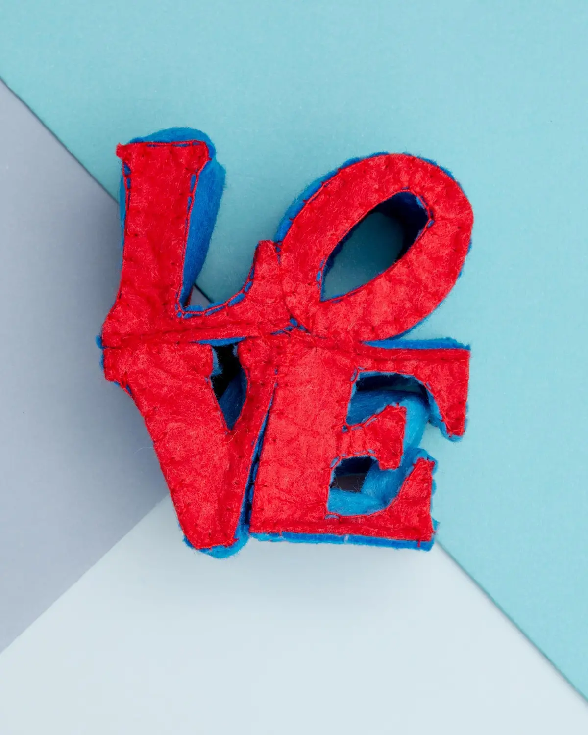 Felt "Love" Squeaky Dog Toy (Final Sale) 1
