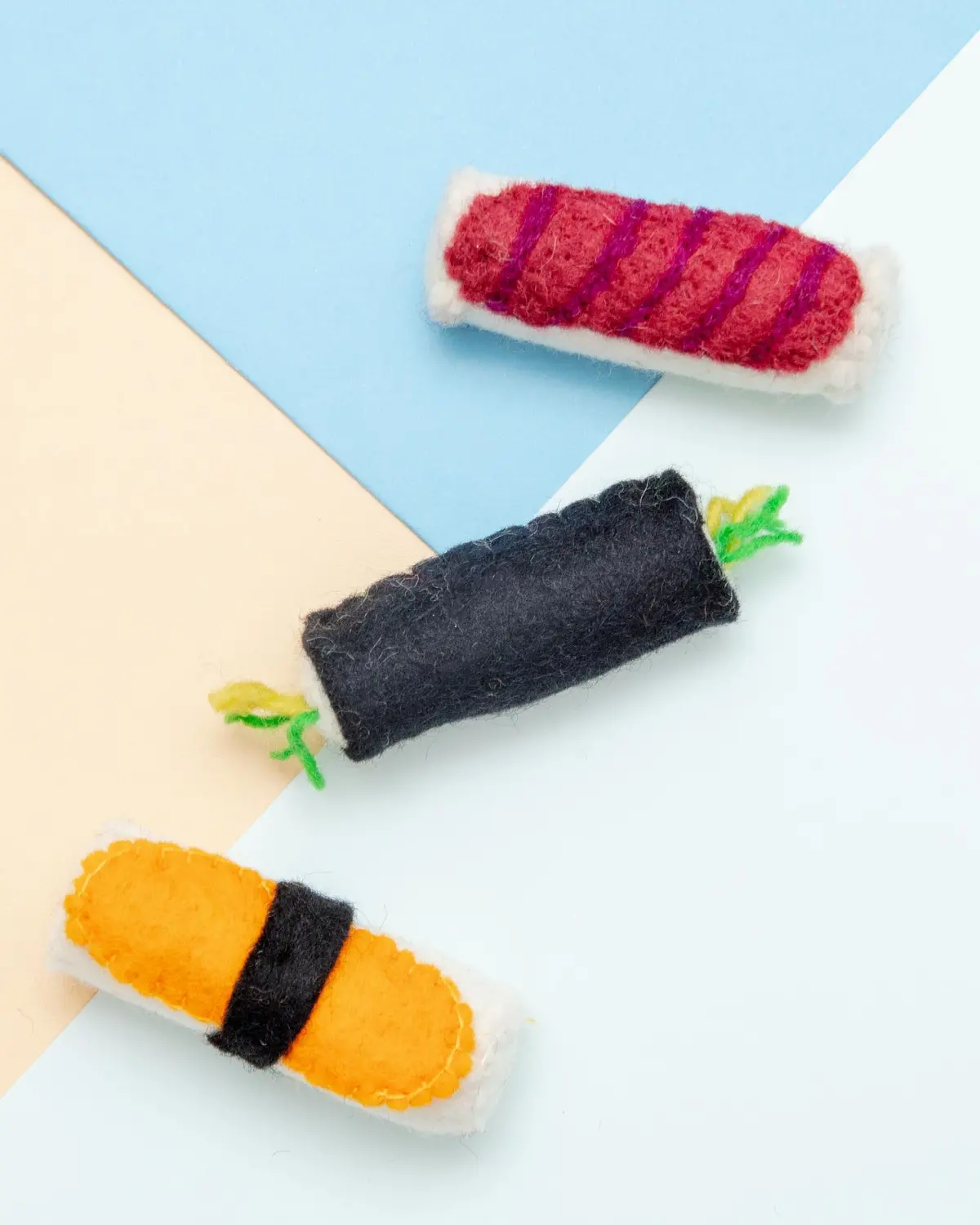 Sushi Wool Cat Toy (3-Pack) 1