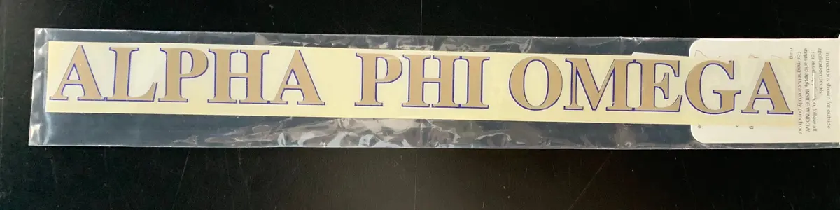 Alpha Phi Omega Horizontal Decal 1