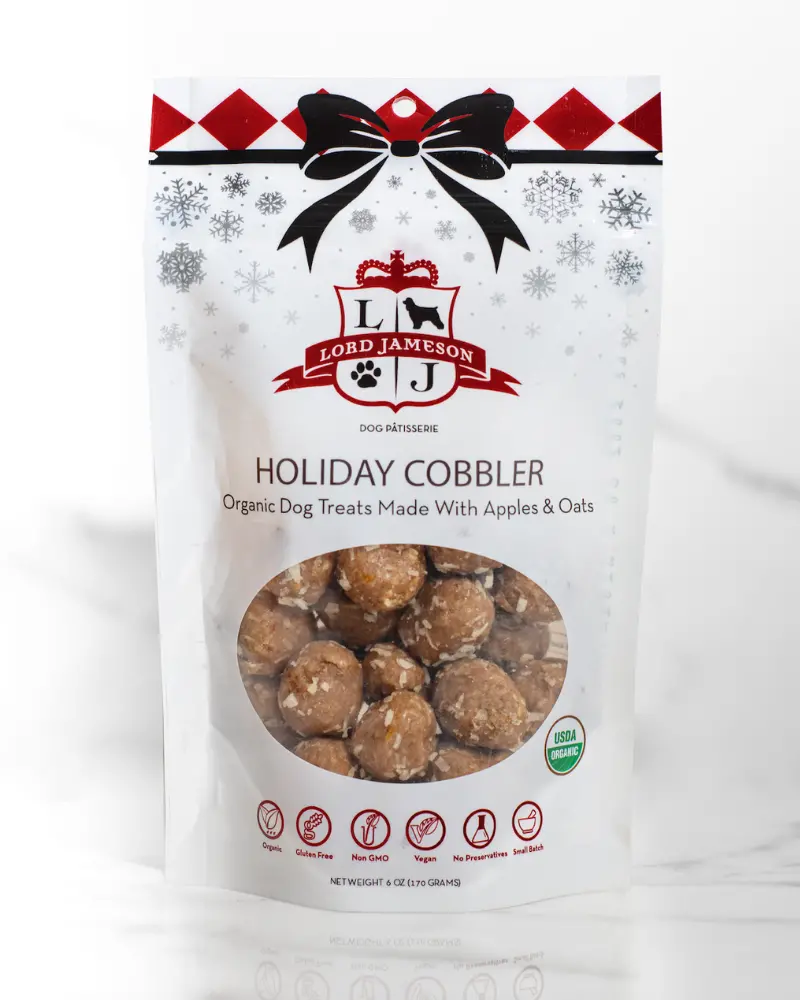 Holiday Cobbler Organic Dog Treats (Made In The Usa) 1