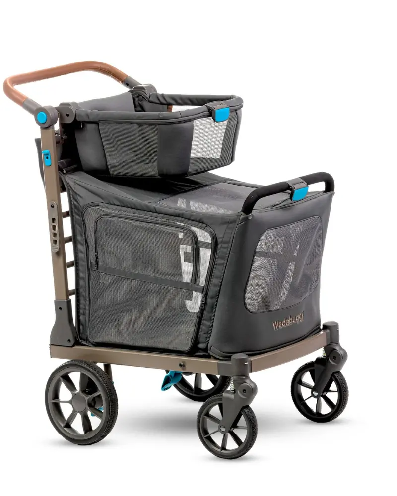 Wadabuggy Foldable Pet Stroller W/ Shopping Basket (Xl) (Direct-Ship) 1