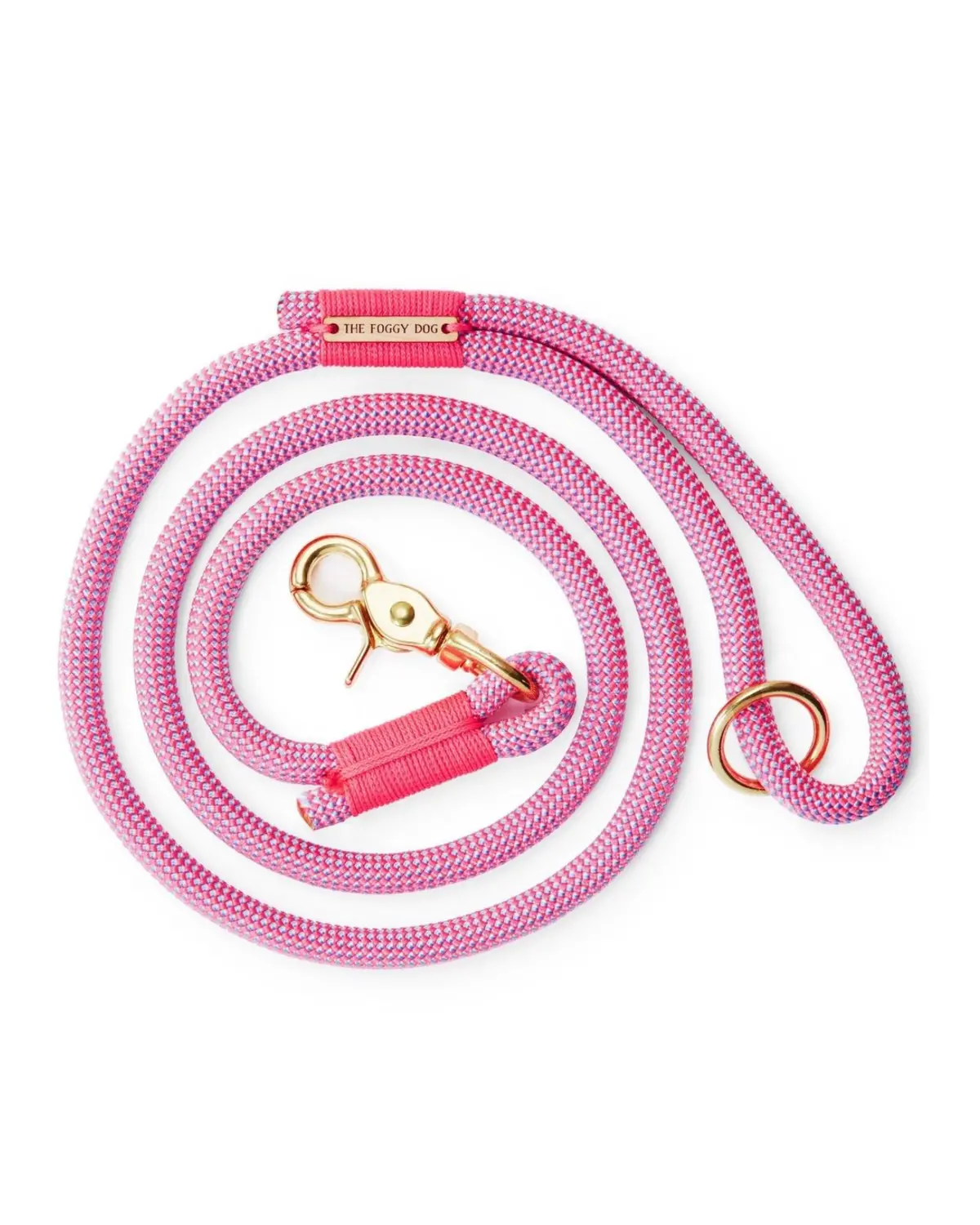 Climbing Rope Leash In Watermelon Pink (Made In The Usa) 1