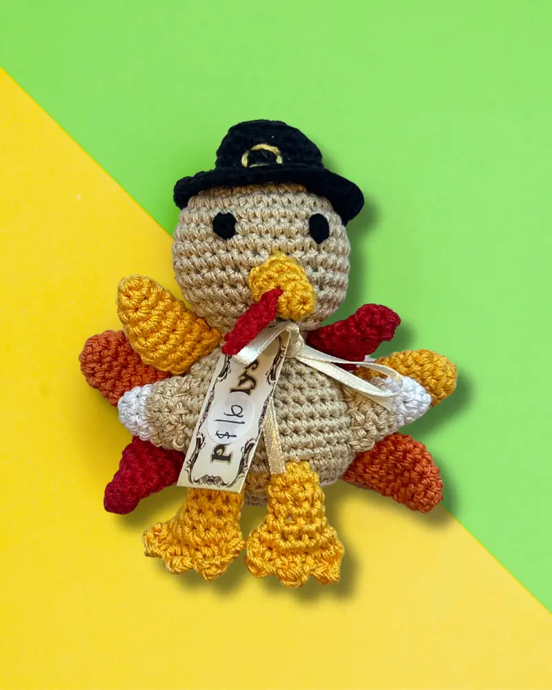 Tom The Turkey Organic Knit Dog Toy (Final Sale) 1