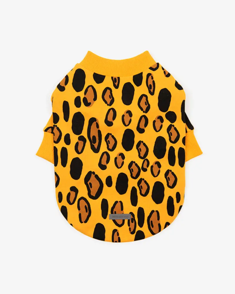 Animal Print Dog Sweatshirt In Yellow (Final Sale) 1