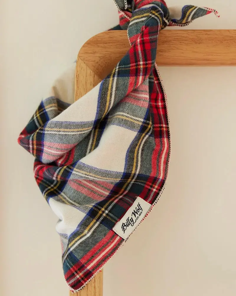 Emerson Plaid Flannel Dog Bandana (Made In The Usa) 1