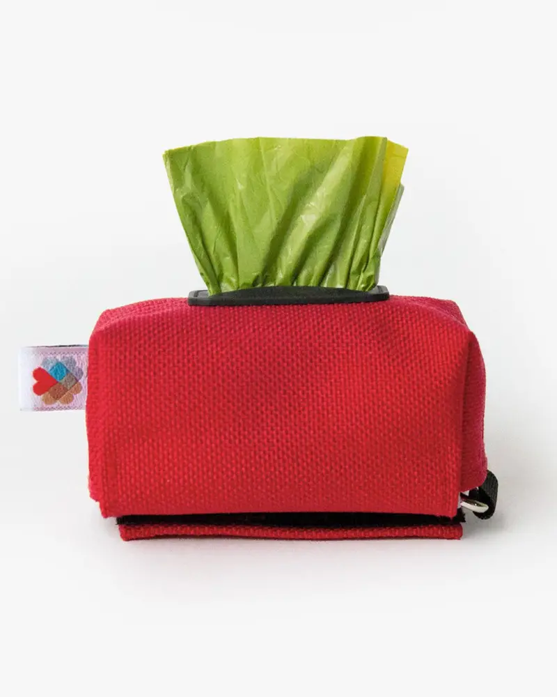 Funston Poo-Bag Dispenser In Red (Made In The Usa) 1