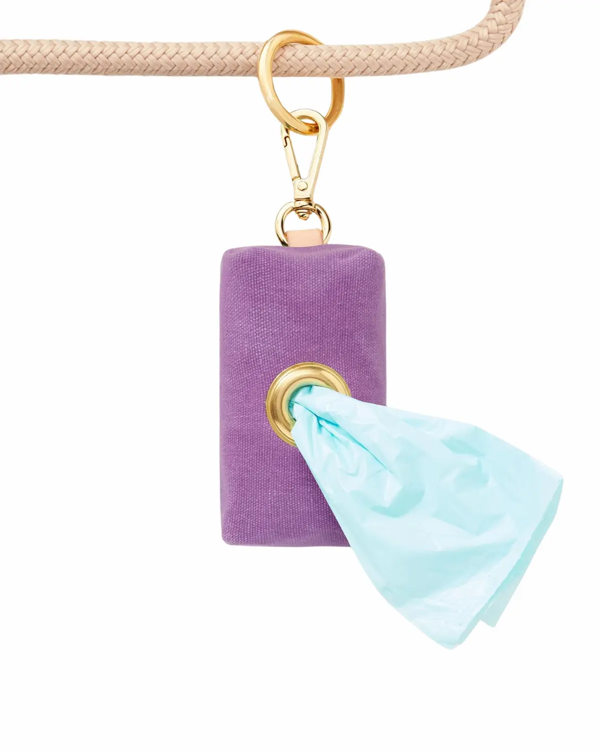 Violet Waxed Canvas Waste Bag Dispenser (Made In The Usa) (Final Sale) 1