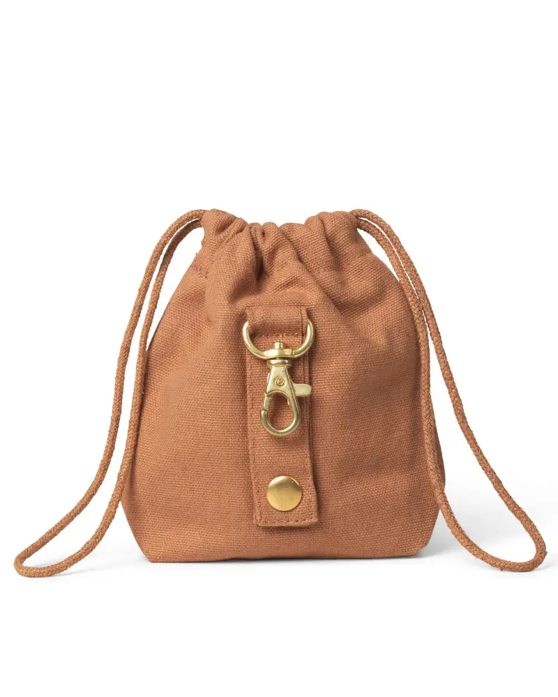 Dog Treat Bag In Light Brown 1