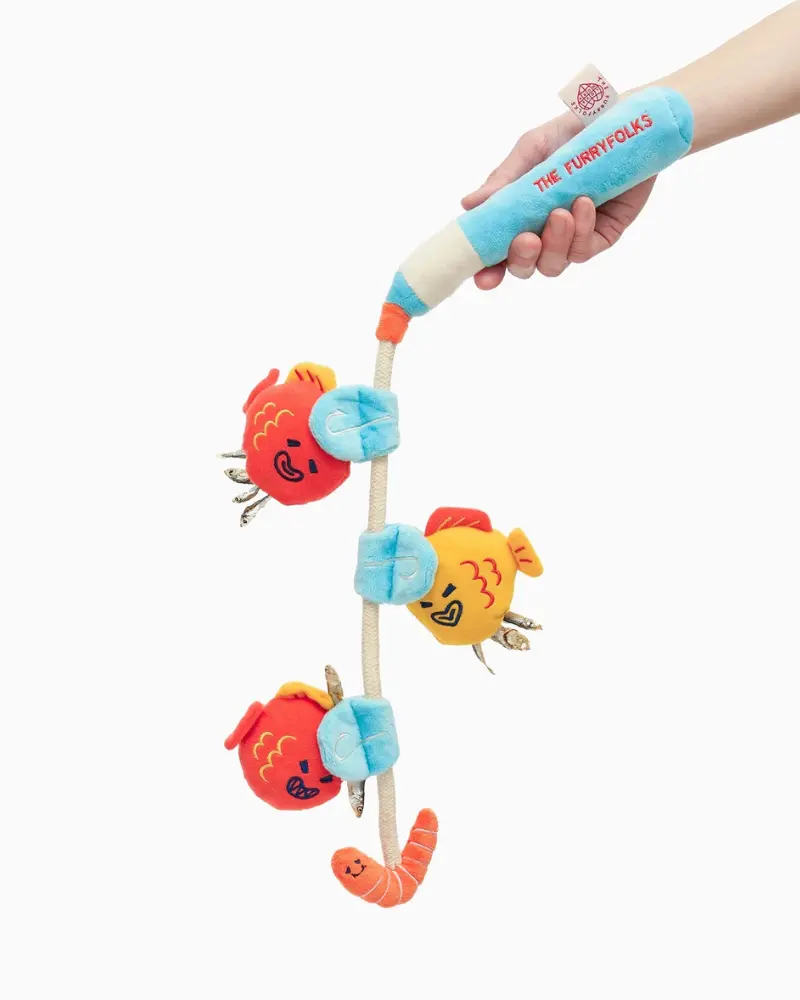 Fishing Nosework & Tug Dog Toy 1