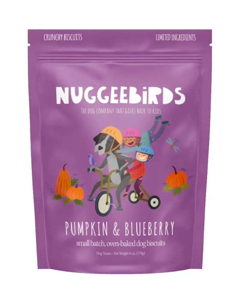 Pumpkin & Blueberry Crunchy Dog Biscuits (Made In The Usa) 1
