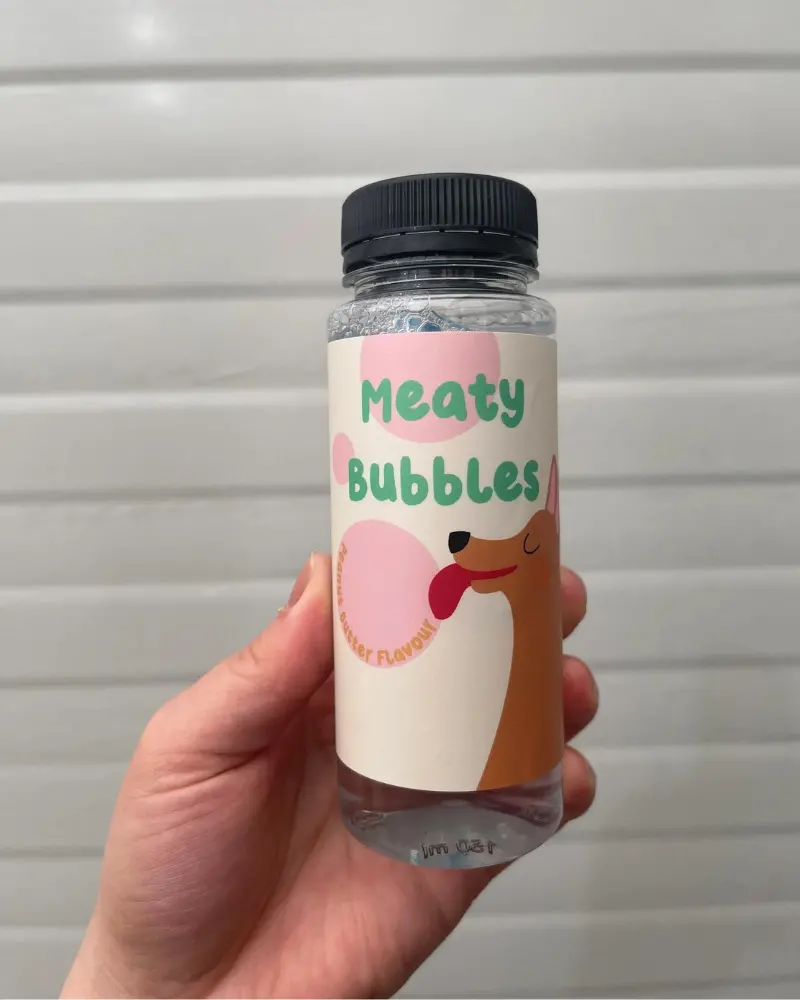 Peanut Butter Flavored Dog Bubbles (Vegan Friendly & Gluten Free) 1
