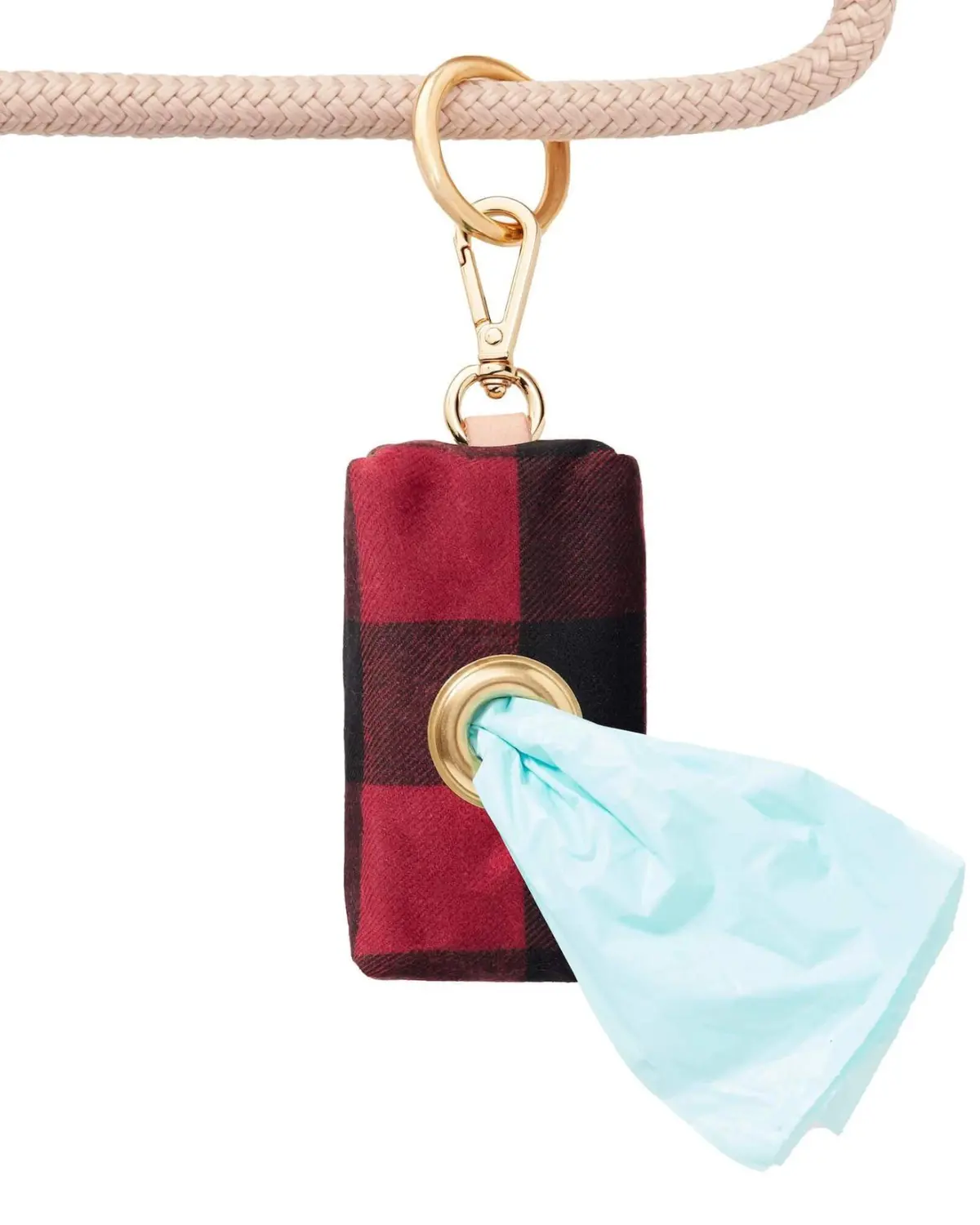 Buffalo Check Waxed Canvas Poo Bag Dispenser (Final Sale) 1