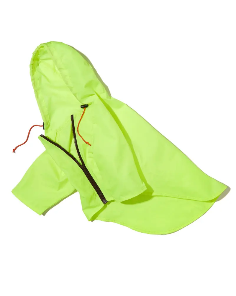 Nylon Dog Rainbreaker In Neon Yellow << Final Sale >> 1
