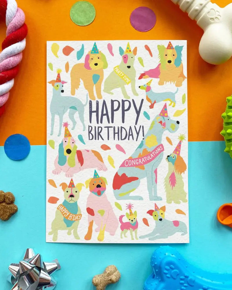 Edible Birthday Card For Dogs (Bacon Flavor) 1