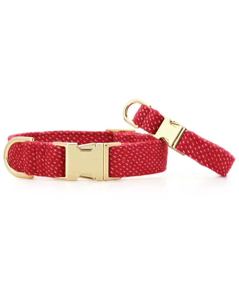 Berry Stitch Dog Collar (Made In The Usa) (Final Sale) 1