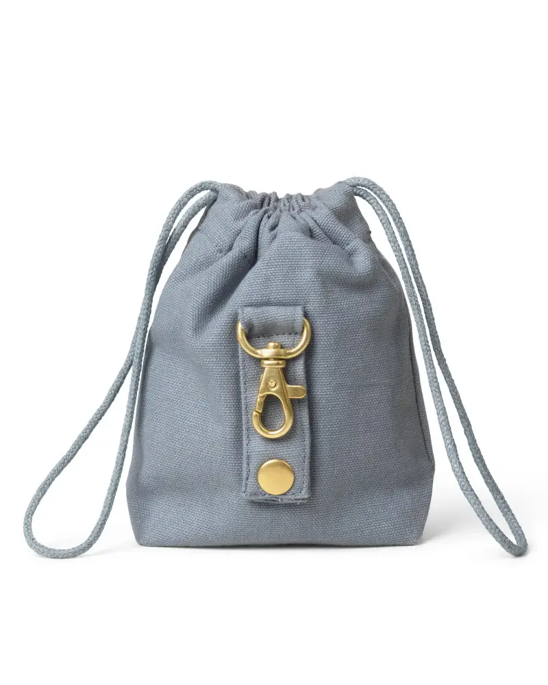 Dog Treat Bag In Faded Blue 1