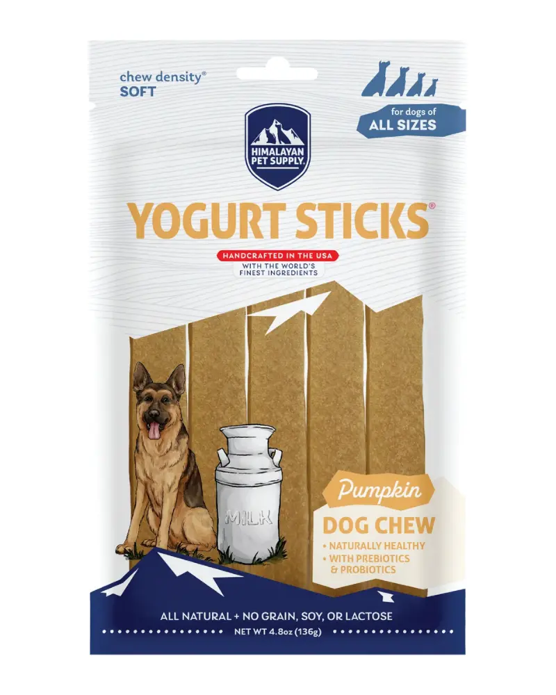 Pumpkin Yogurt Sticks Dog Treat 1