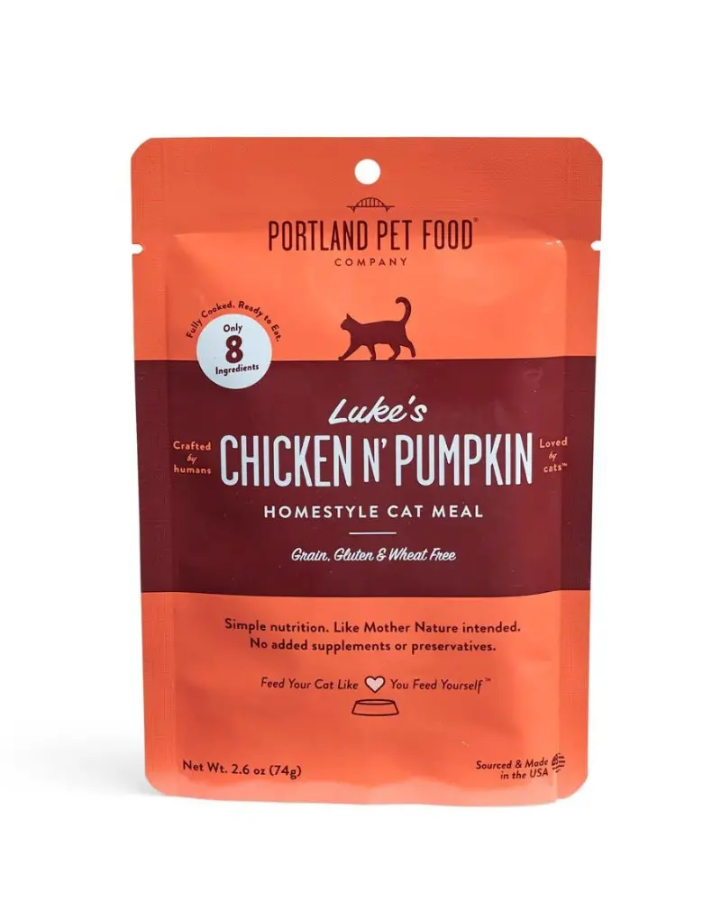 Luke's Chicken N' Pumpkin Cat Meal Pouch 2