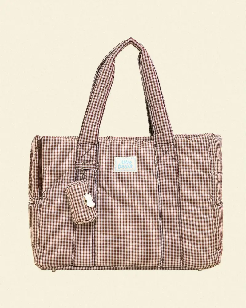 The Little Beast Dog Carrier In Coffee Cream 1
