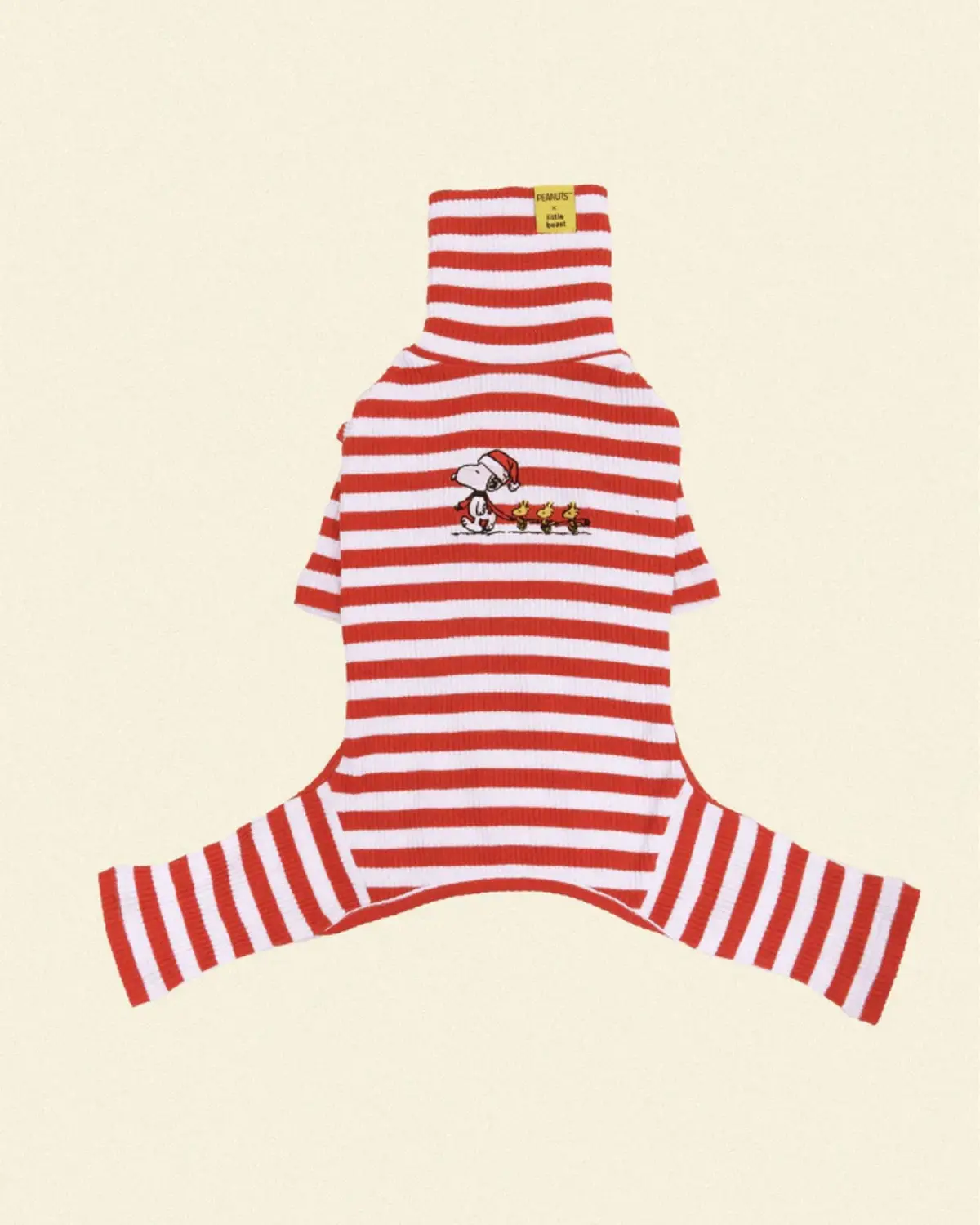 Snoopy And Woodstock Stripe Dog Onesie 1