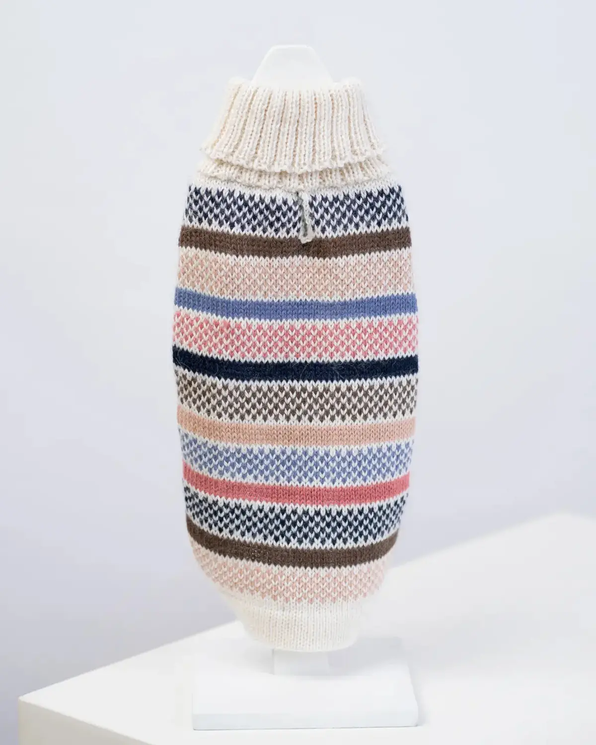 Blushline Stripe Alpaca Dog Sweater 1