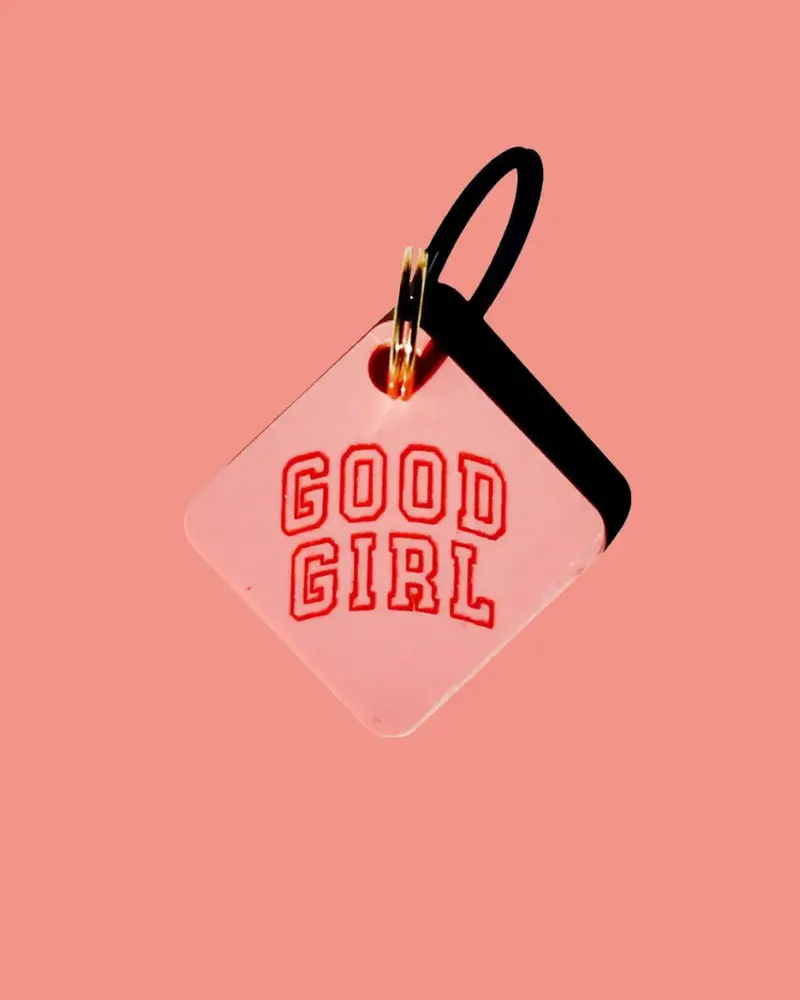 Good Girl Acrylic Pet Tag 1