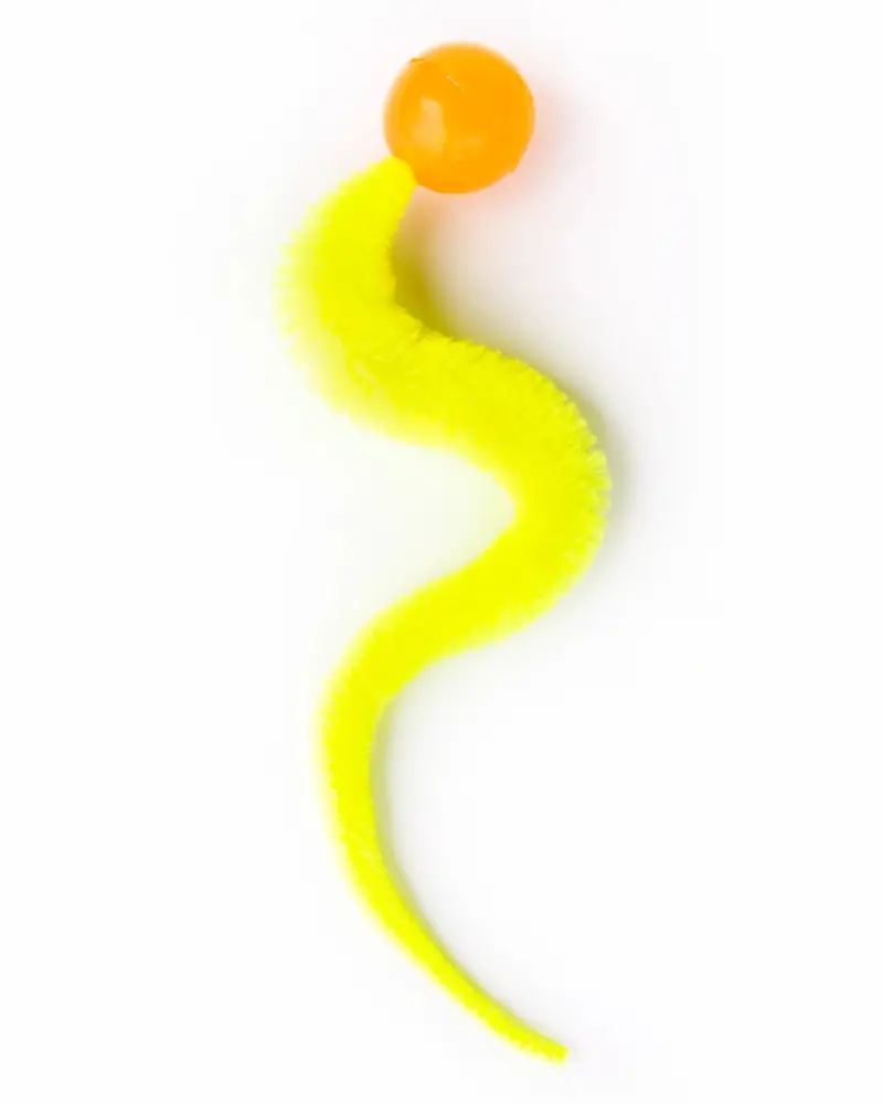 Wiggly Glow In The Dark Ball Cat Toy (Made In The Usa) 1