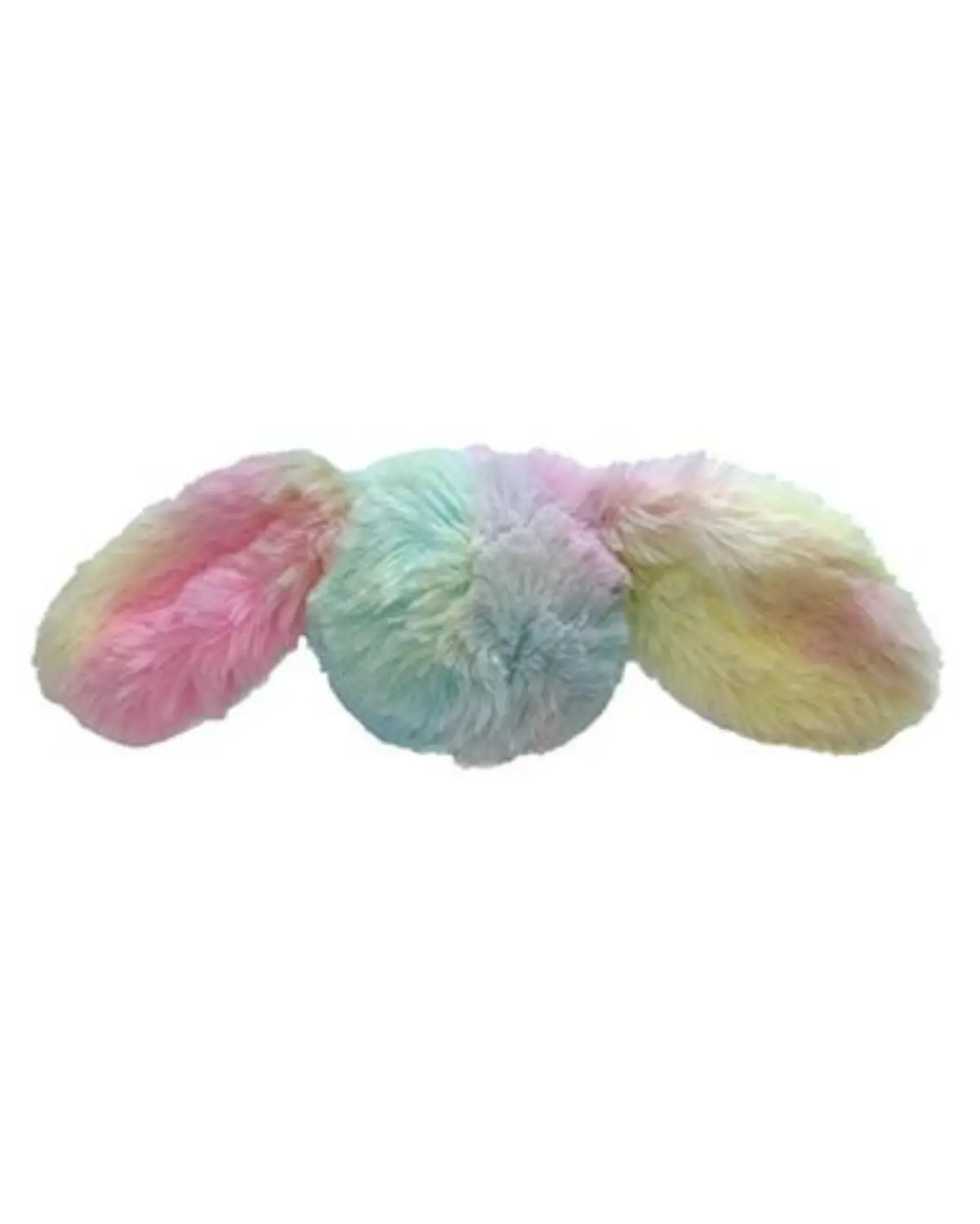 Fuzzy Wuzzie Squeaky Bunny Dog Toy In Rainbow (Small) 1