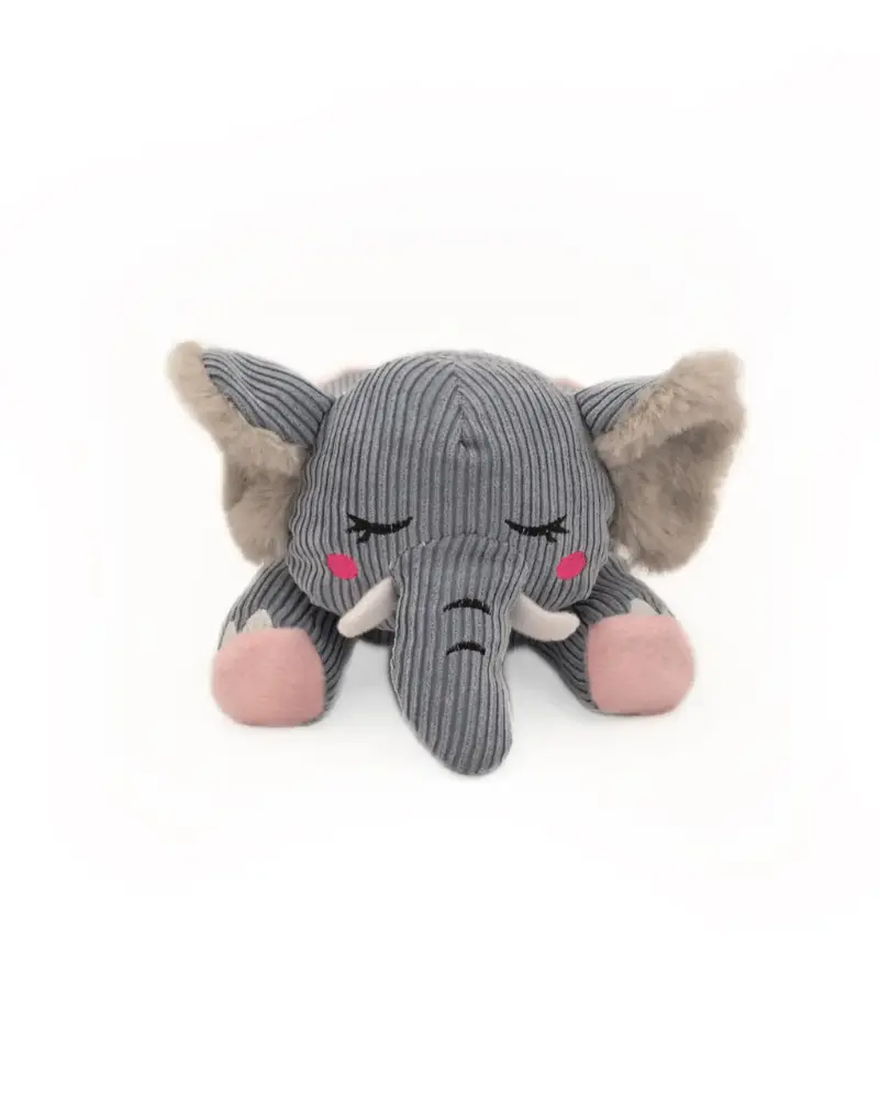 Snooziez Elephant Plush Dog Toys With Silent Shhhqueaker 2