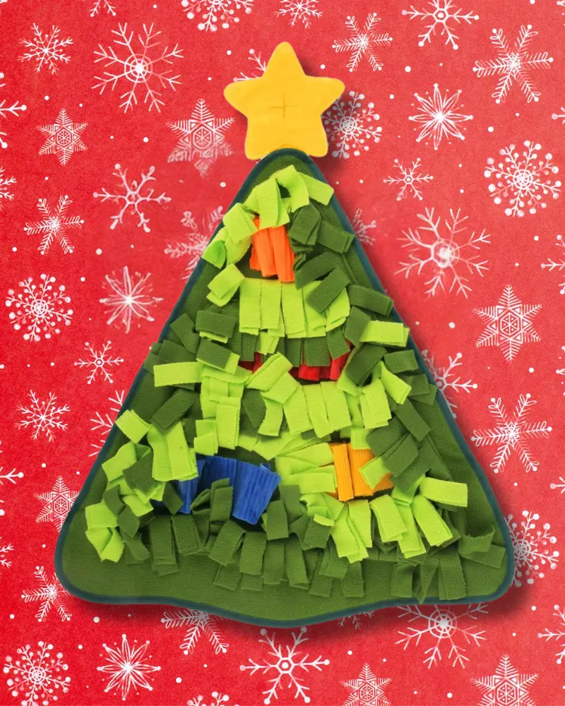 Christmas Tree Holiday Snuffle Mat 1